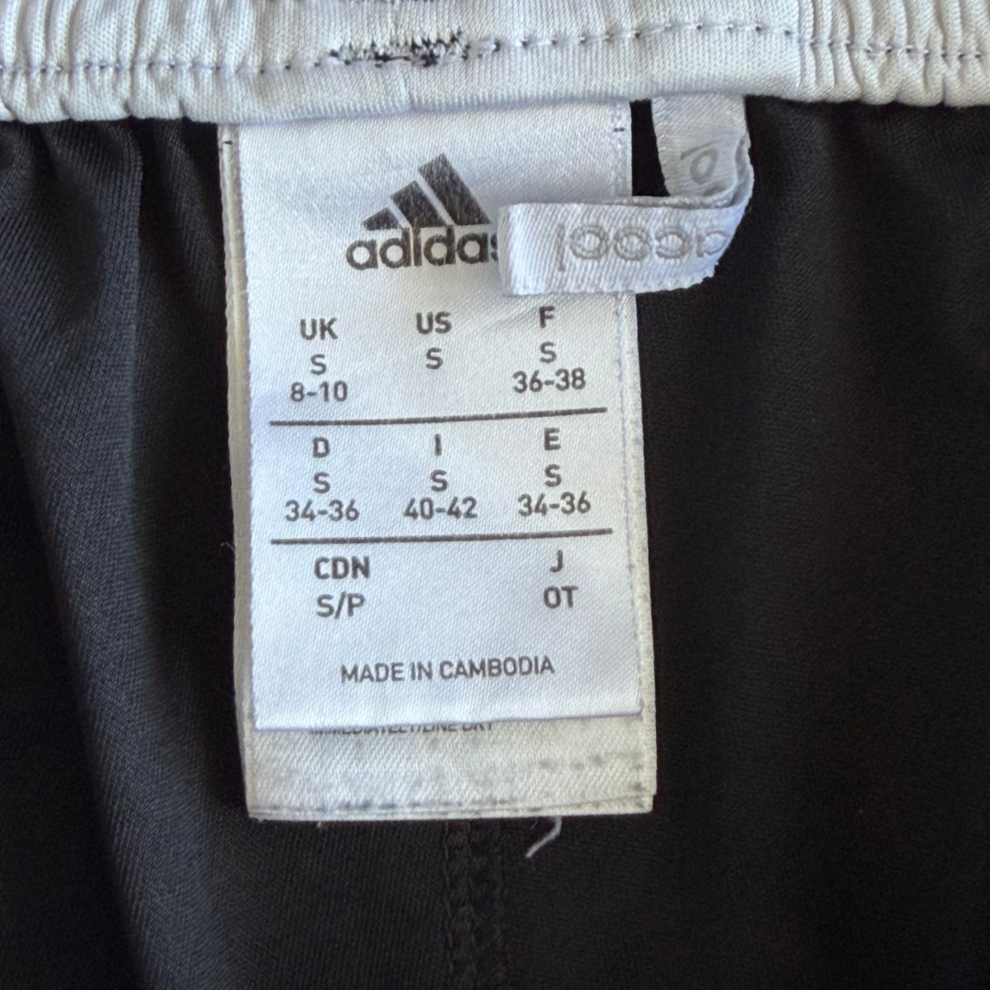 Y2K Adidas Three Stripe Football Shorts - S