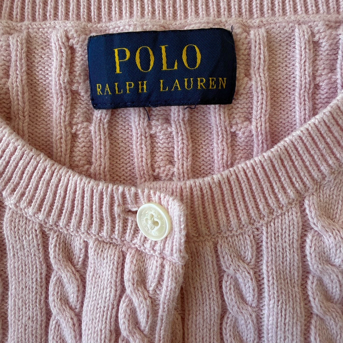 Ralph Lauren Cable Knit Cardigan - Small