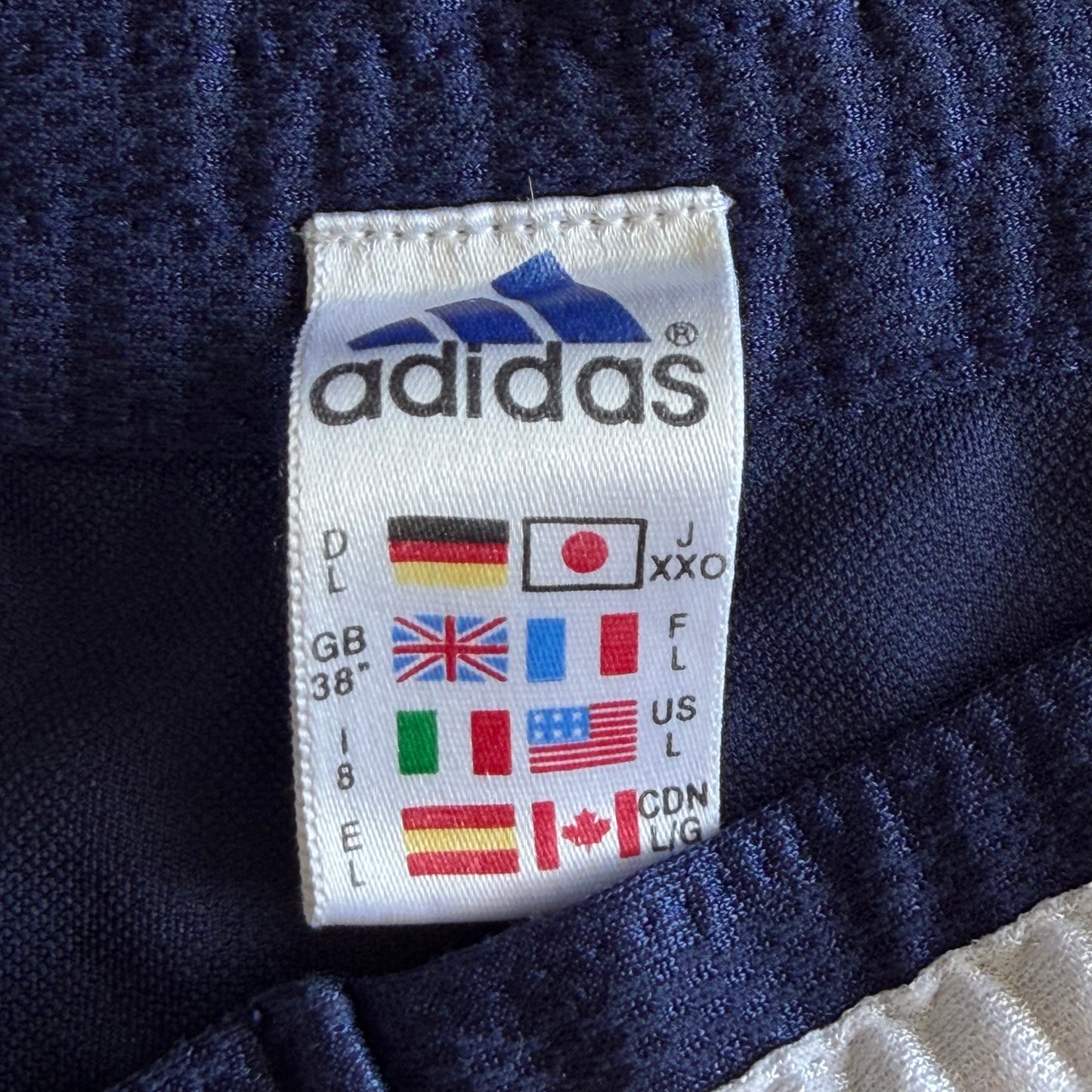 Y2K Adidas Three Stripe Basketball Shorts - XL