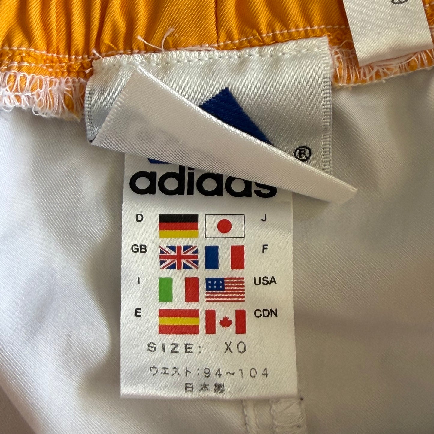 90s Adidas Three Stripe Basketball Shorts - M