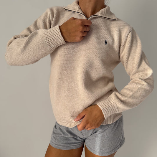 90s Polo Ralph Lauren Heavyweight Quarter Zip - S