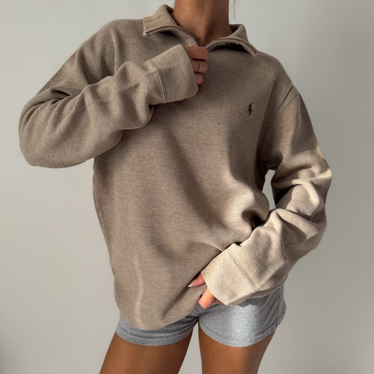 90s Polo Ralph Lauren Boxy Quarter Zip - M