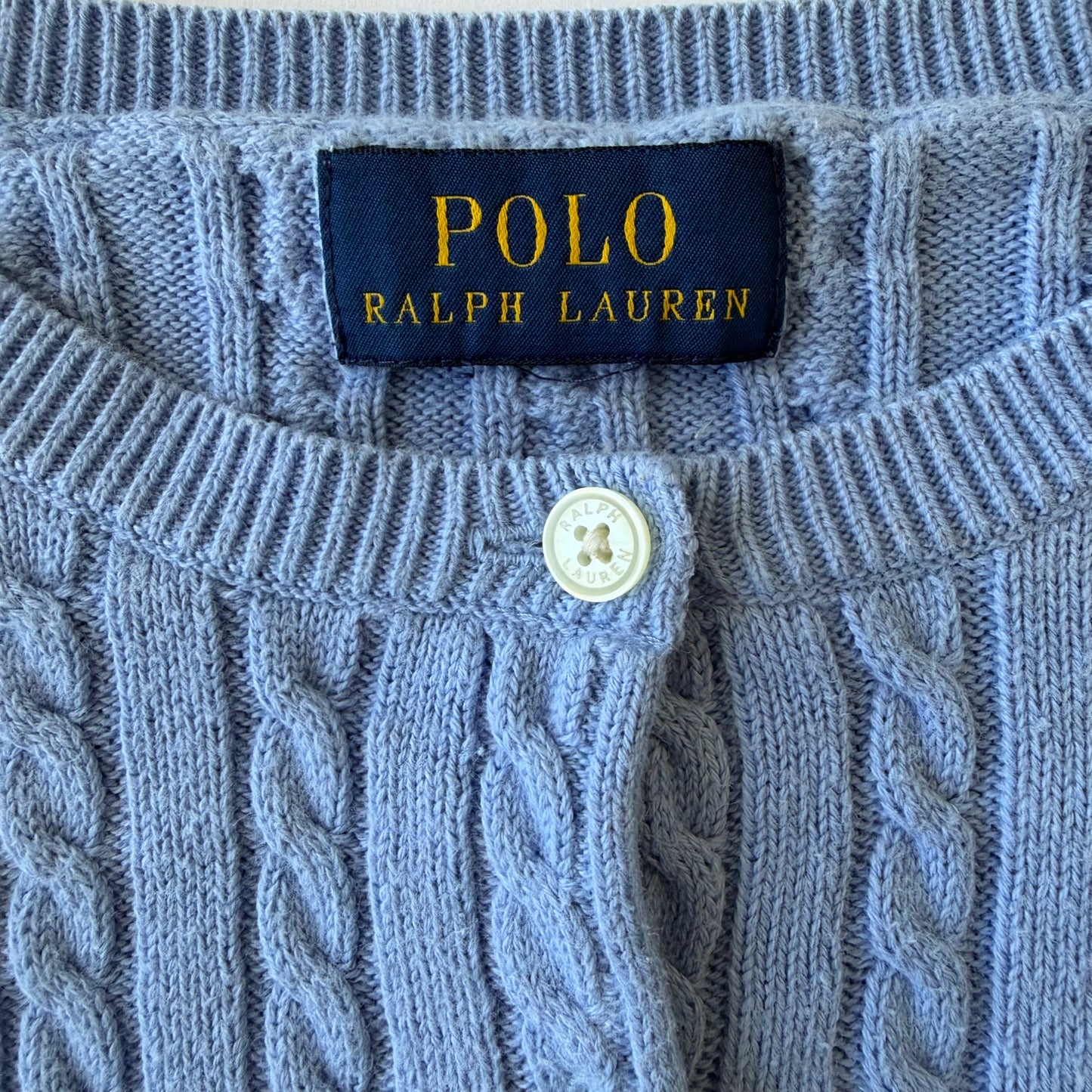 Ralph Lauren Cable Knit Cardigan - Small