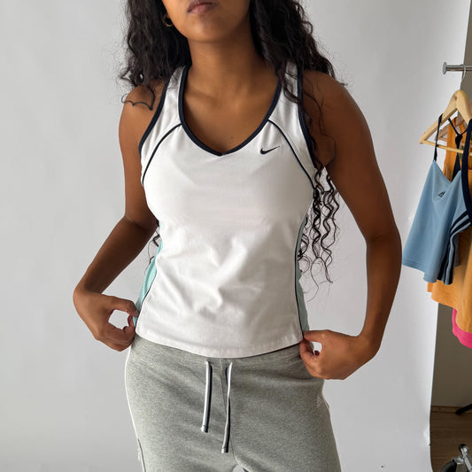 Y2K Nike Panelled Racer Back Tank - L