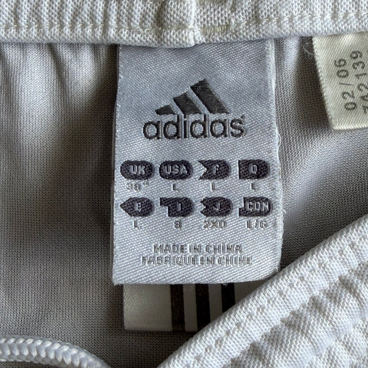 Y2K Adidas Three Stripe Baggy Shorts - L