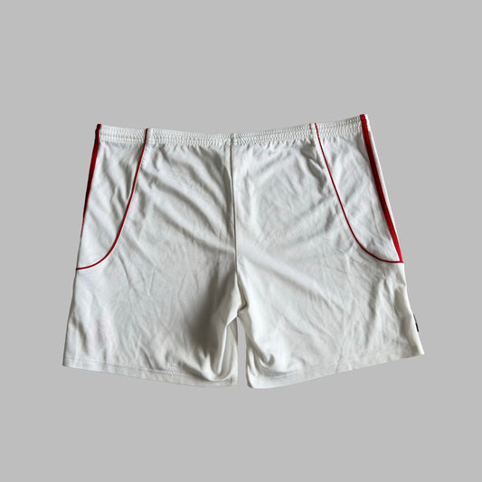 Y2K Adidas Three Stripe Baggy Shorts - L