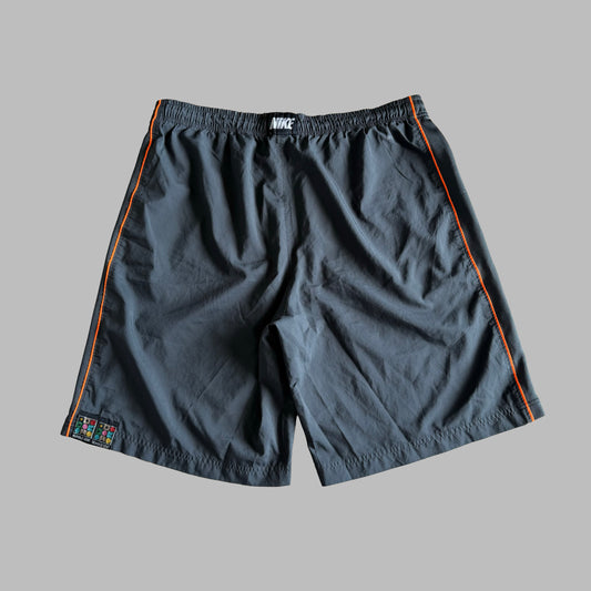 Y2K Nike Striped Lightweight Shorts - L