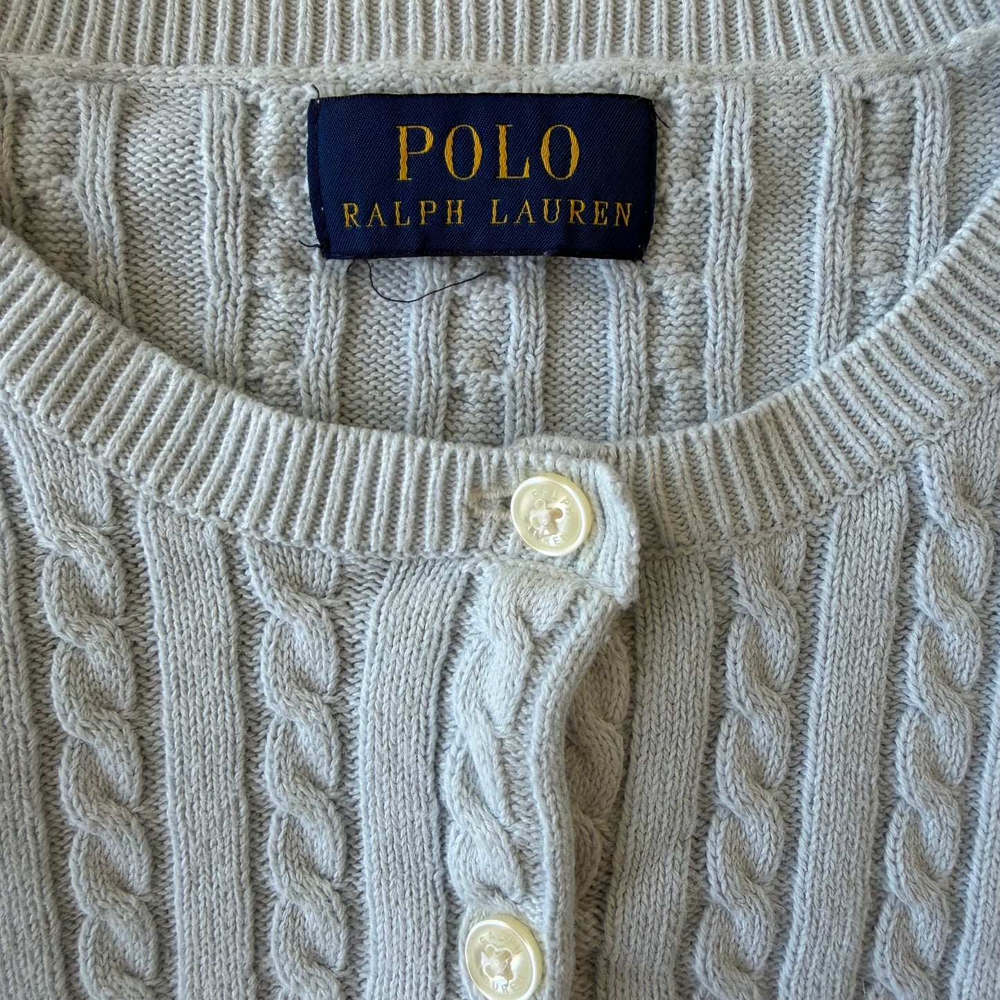 Ralph Lauren Cable Knit Cardigan - Small