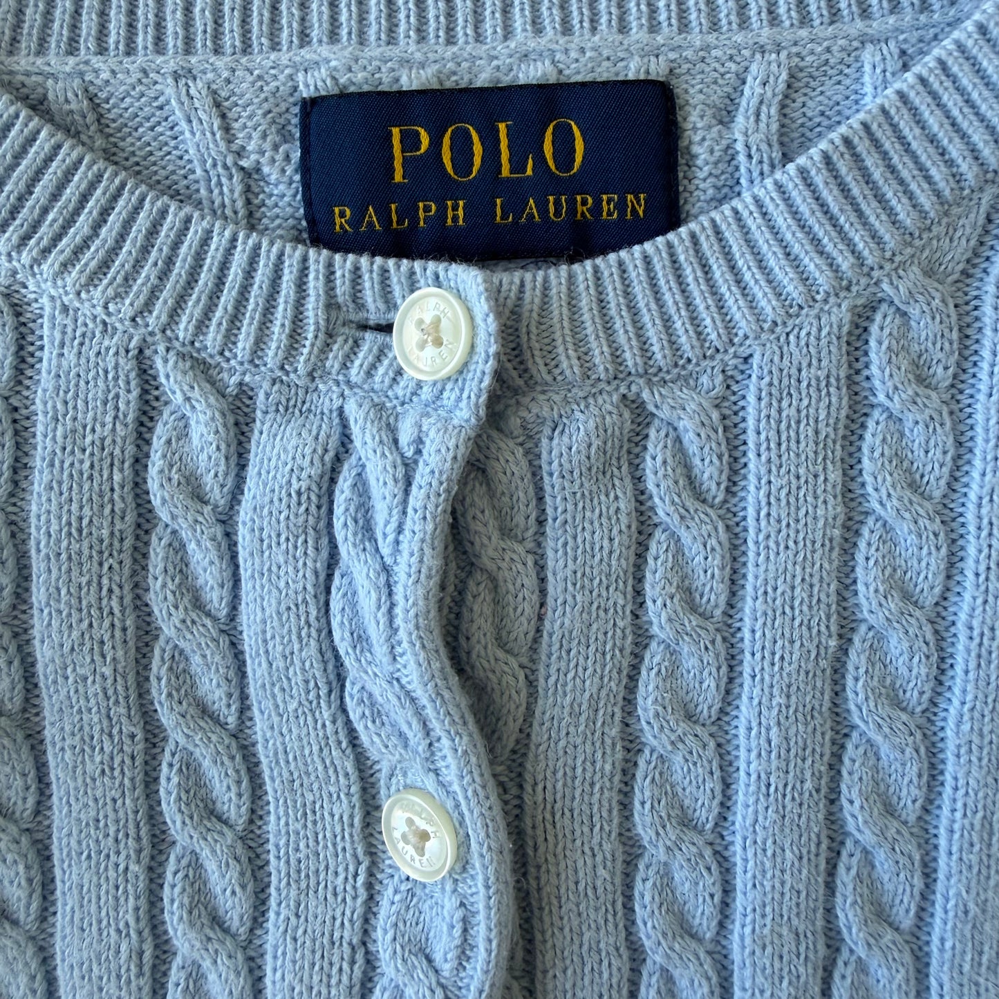 Ralph Lauren Cable Knit Cardigan - Small