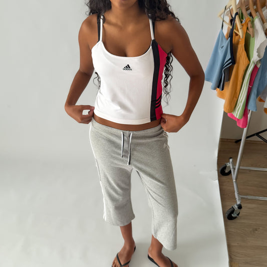 Y2K Adidas Cross Back Activewear Tank - M