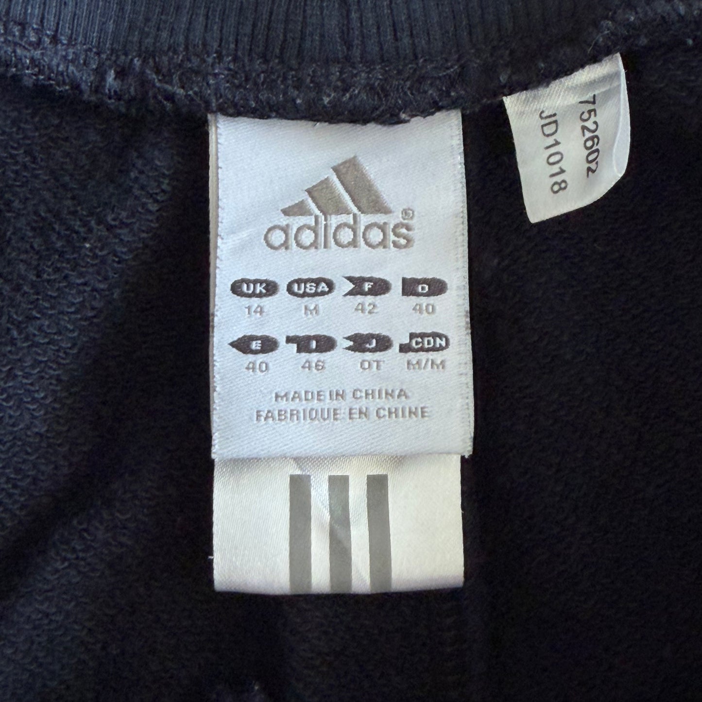 Y2K Adidas Striped Active Track Pants - M
