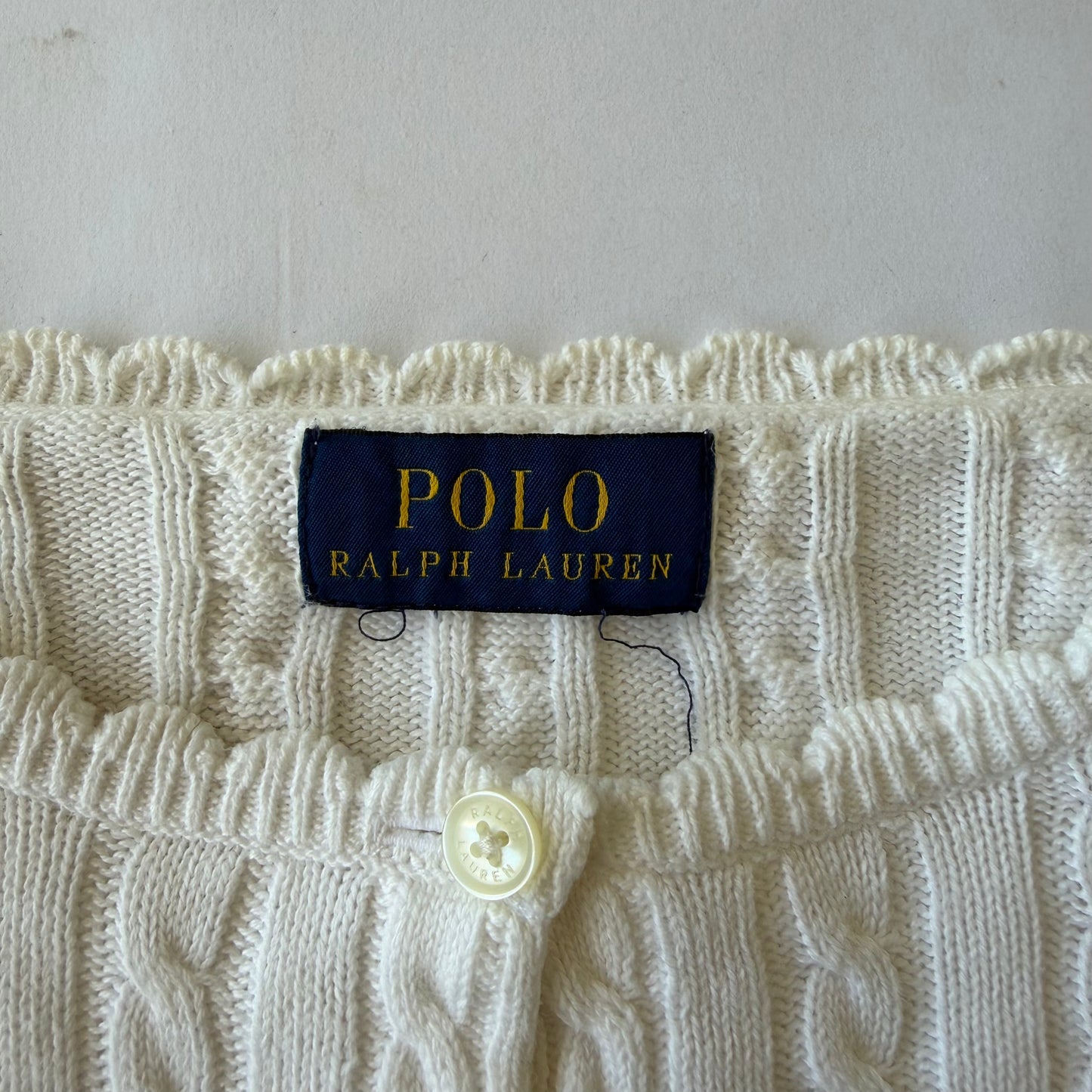 Ralph Lauren Cable Knit Cardigan - Large