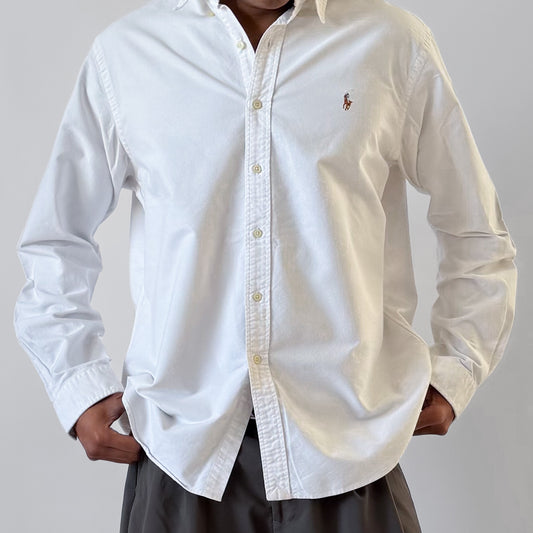 Y2K Polo Ralph Lauren Cotton Button Up Shirt - XL