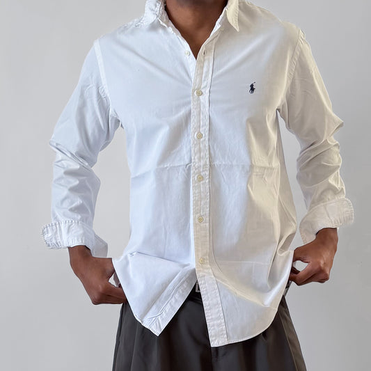 90s Polo Ralph Lauren Cotton Button Up Shirt - L
