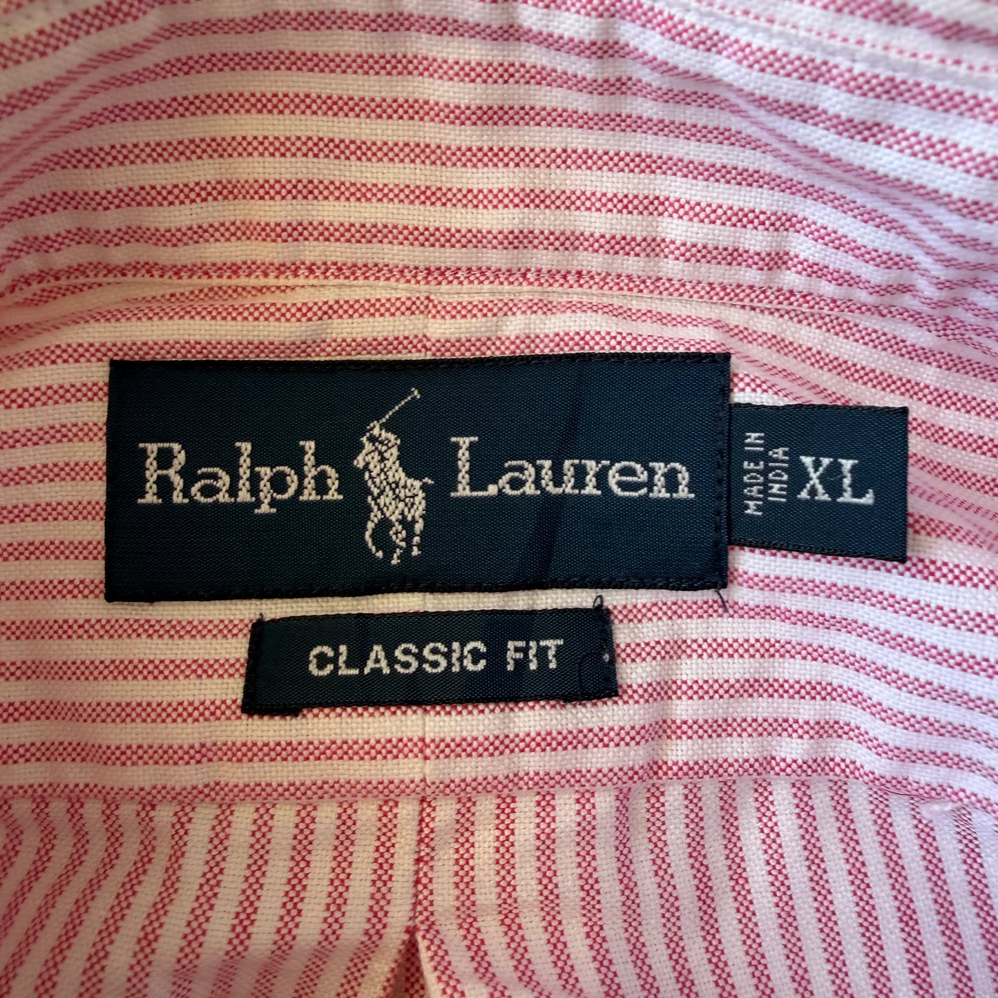 90s Ralph Lauren Striped Button Up Shirt - XL