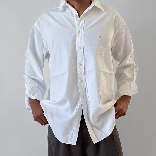 Y2K Polo Ralph Lauren Cotton Button Up Shirt - XXL