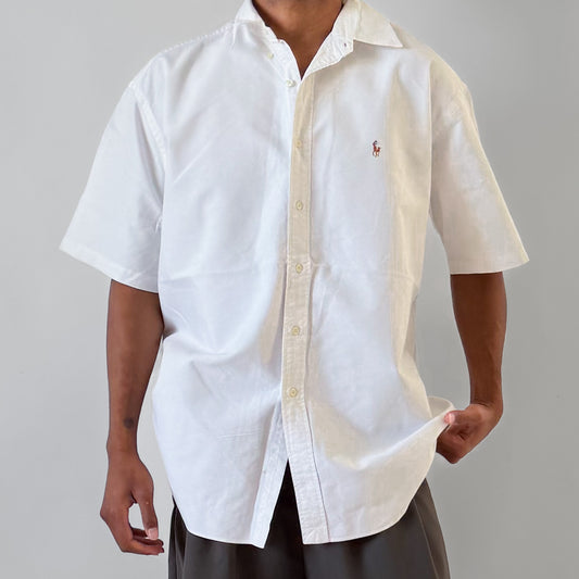 Y2K Polo Ralph Lauren Cotton Button Up Shirt - XL