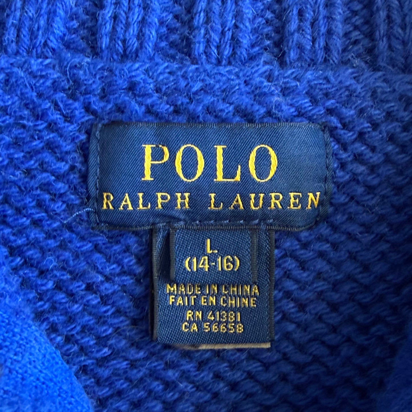 Polo Flag Quarter Zip - Medium