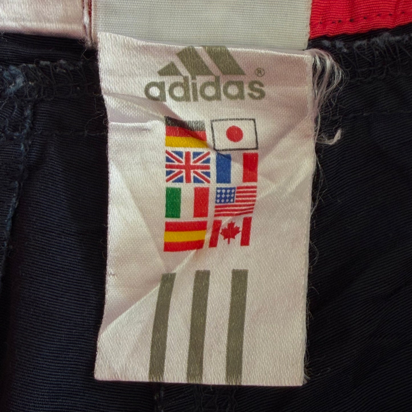 Y2K Adidas Three Stripe Activewear Capris - M