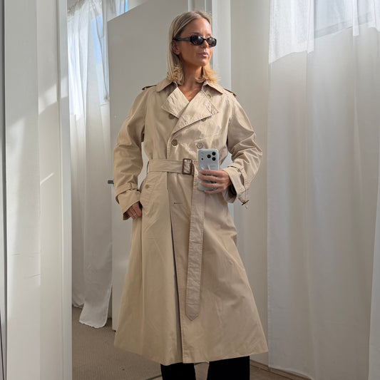 90s Burberry Double Breasted Trench Coat - S