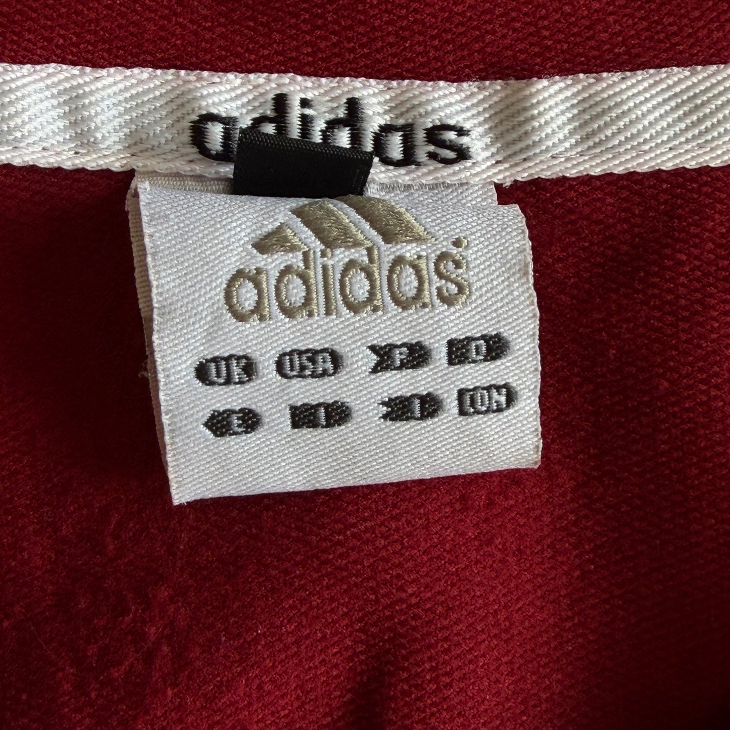 Y2K Adidas Three Stripe Hooded Top - M
