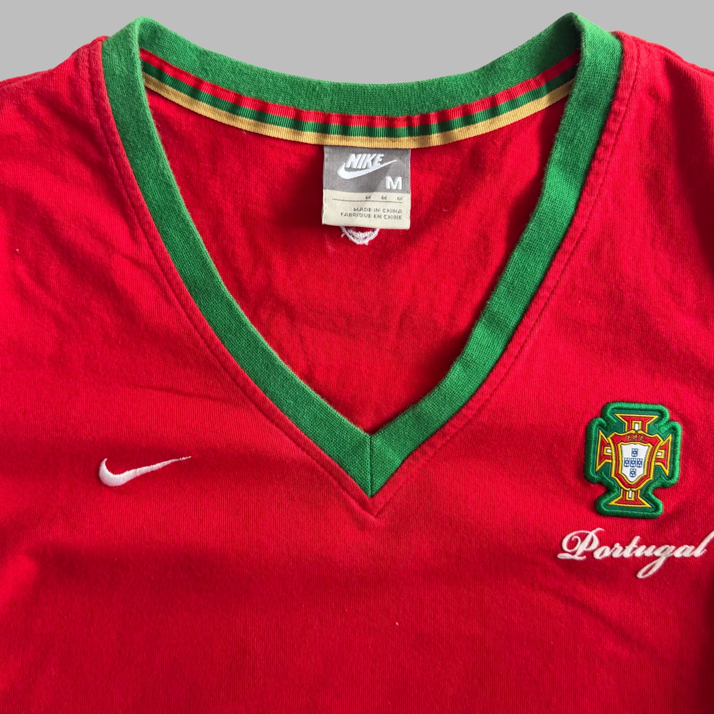 Y2K Nike Portugal Baby Tee - M