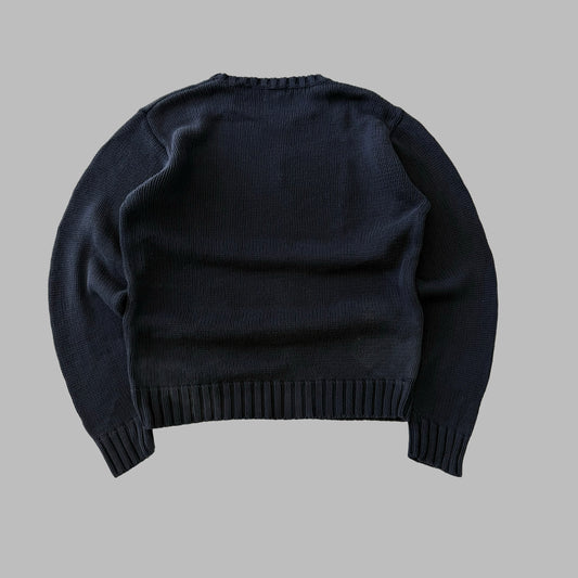 00s Ralph Lauren Flag Heavy Knit - XL