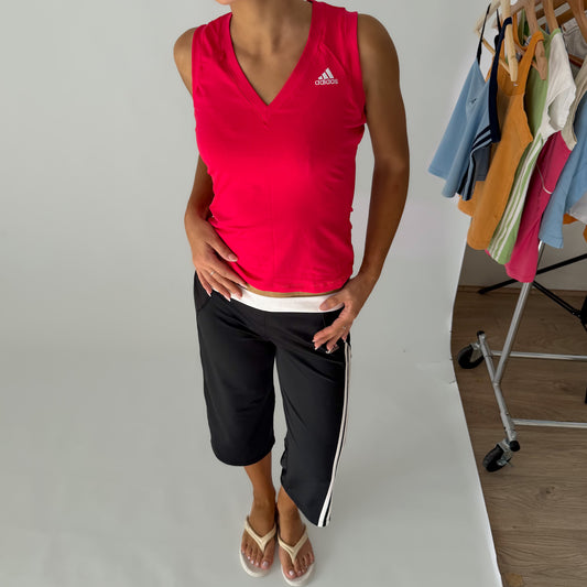 Y2K Adidas V-Neck Activewear Vest - L