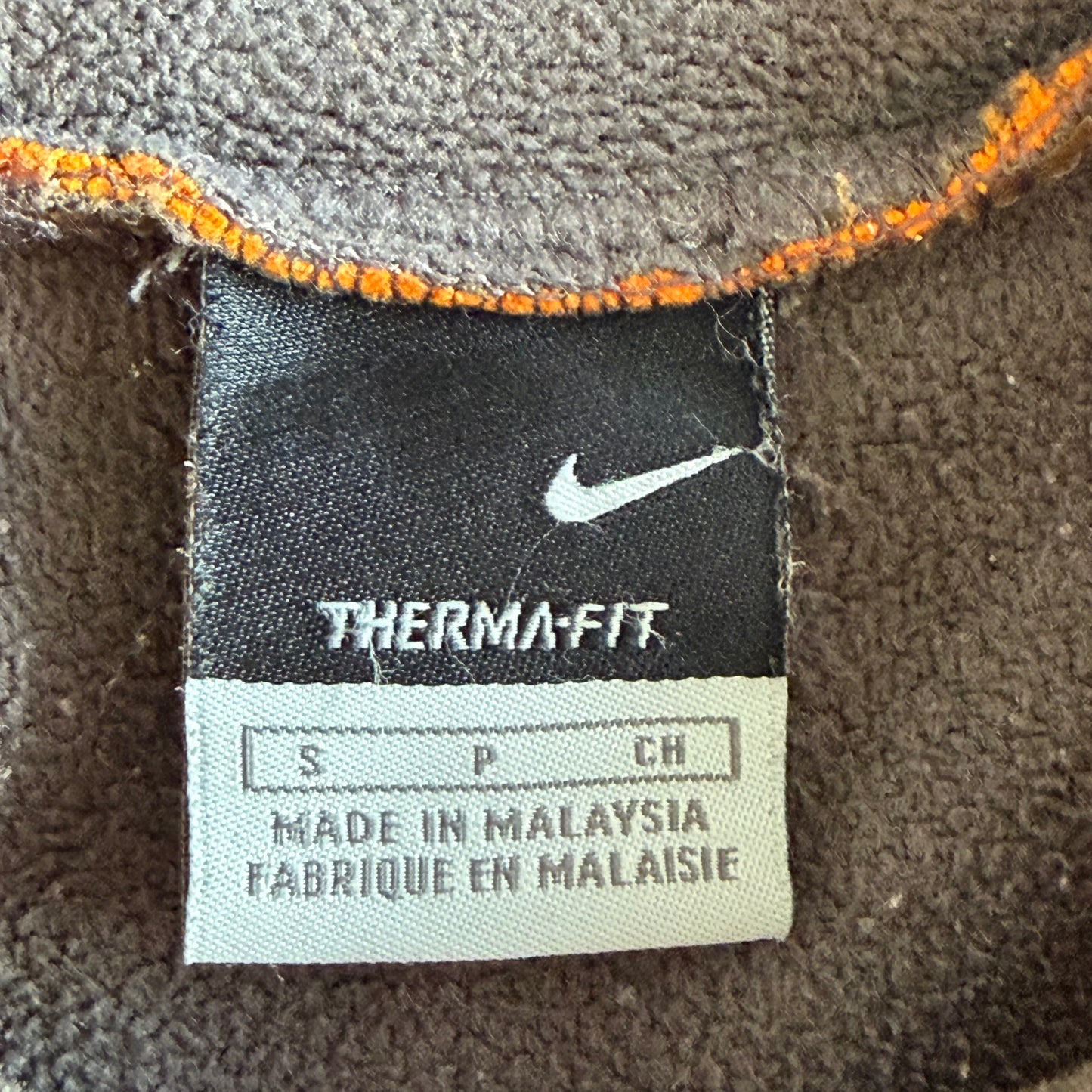 Y2K Nike Panelled Fleece Hoodie - S/M