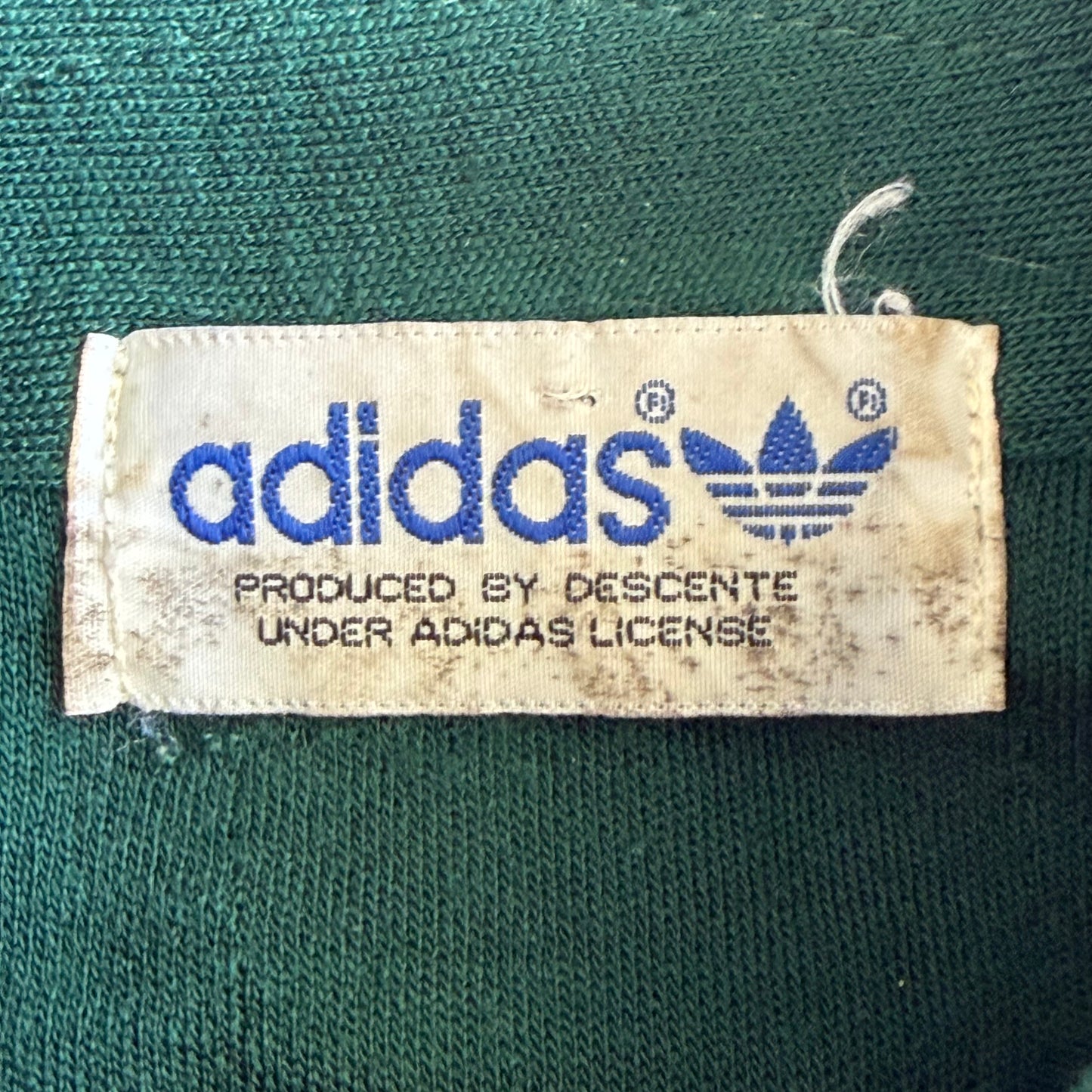 80s Adidas Three Stripe Track Jacket - S/M