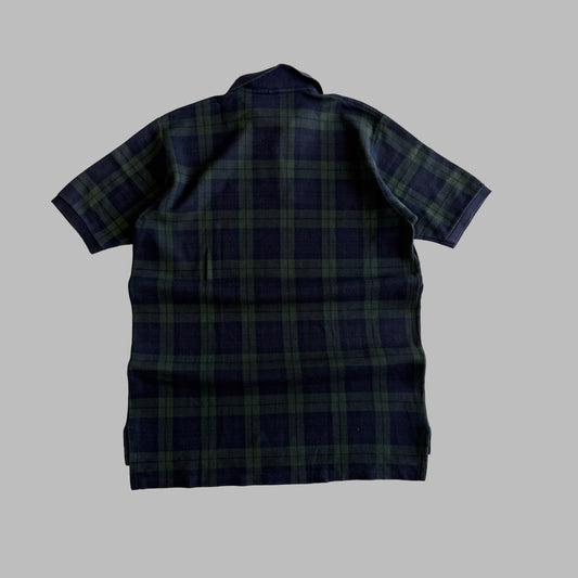 Y2K Ralph Lauren Checkered Polo T-Shirt - L