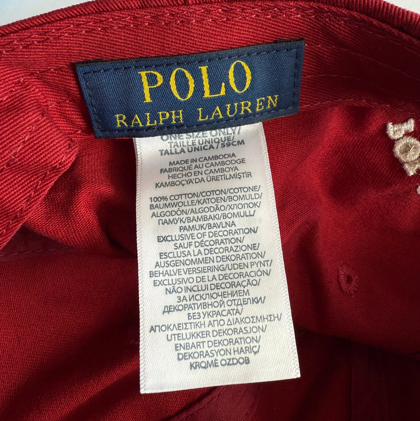 Polo Hockey Bear Cap