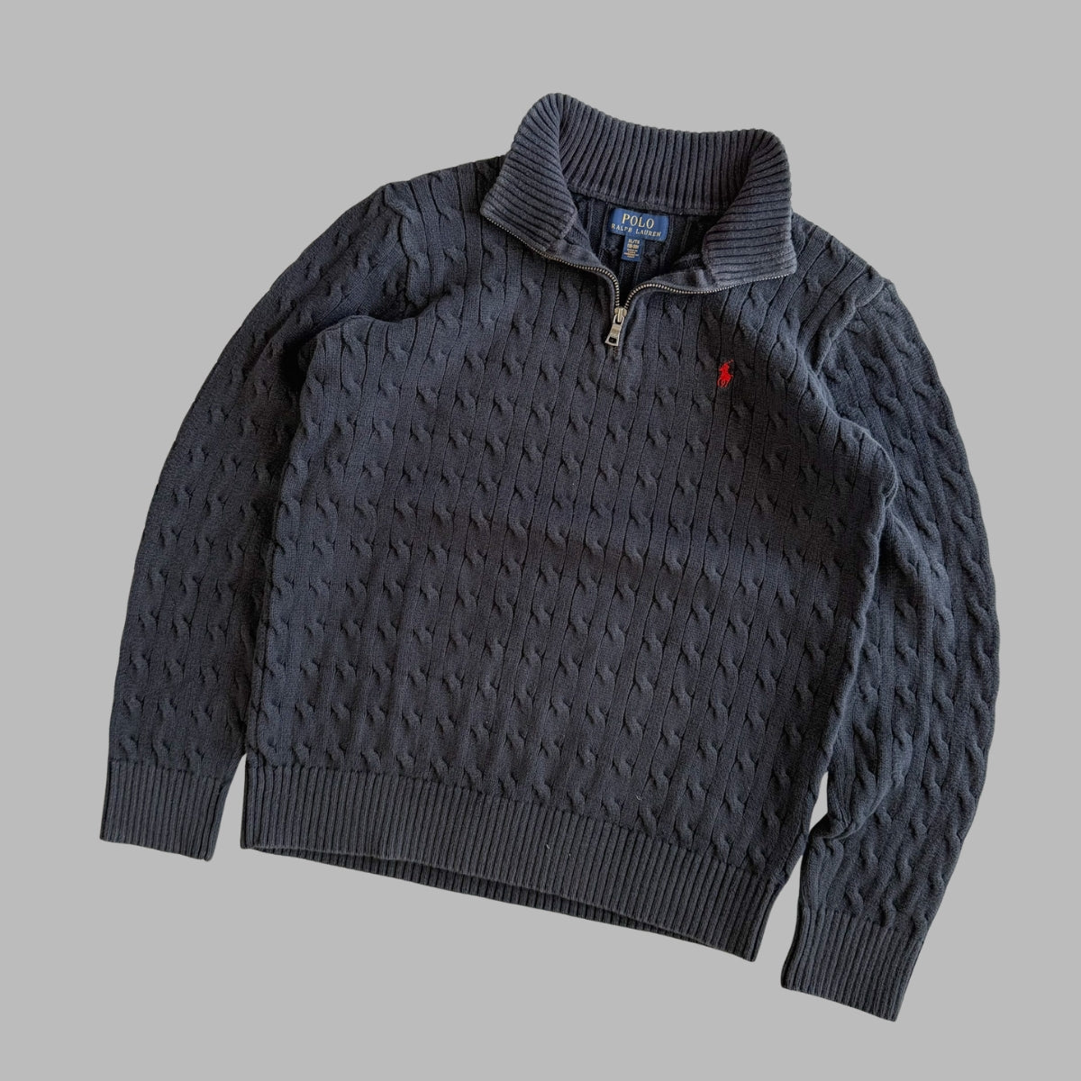 Ralph Lauren Cable Knit Quarter Zip - X-Large