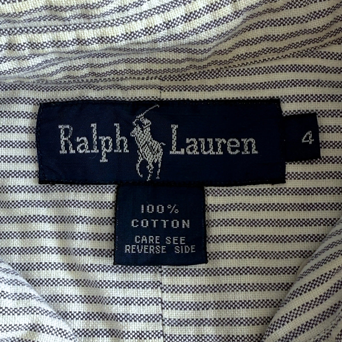 Ralph Lauren Striped Button Up Shirt - XS
