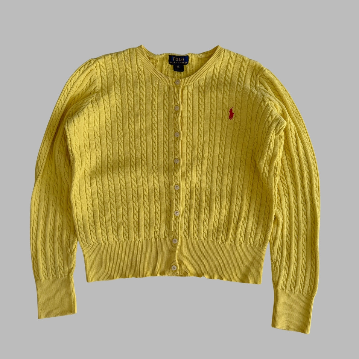 Ralph Lauren Cable Knit Cardigan - Small