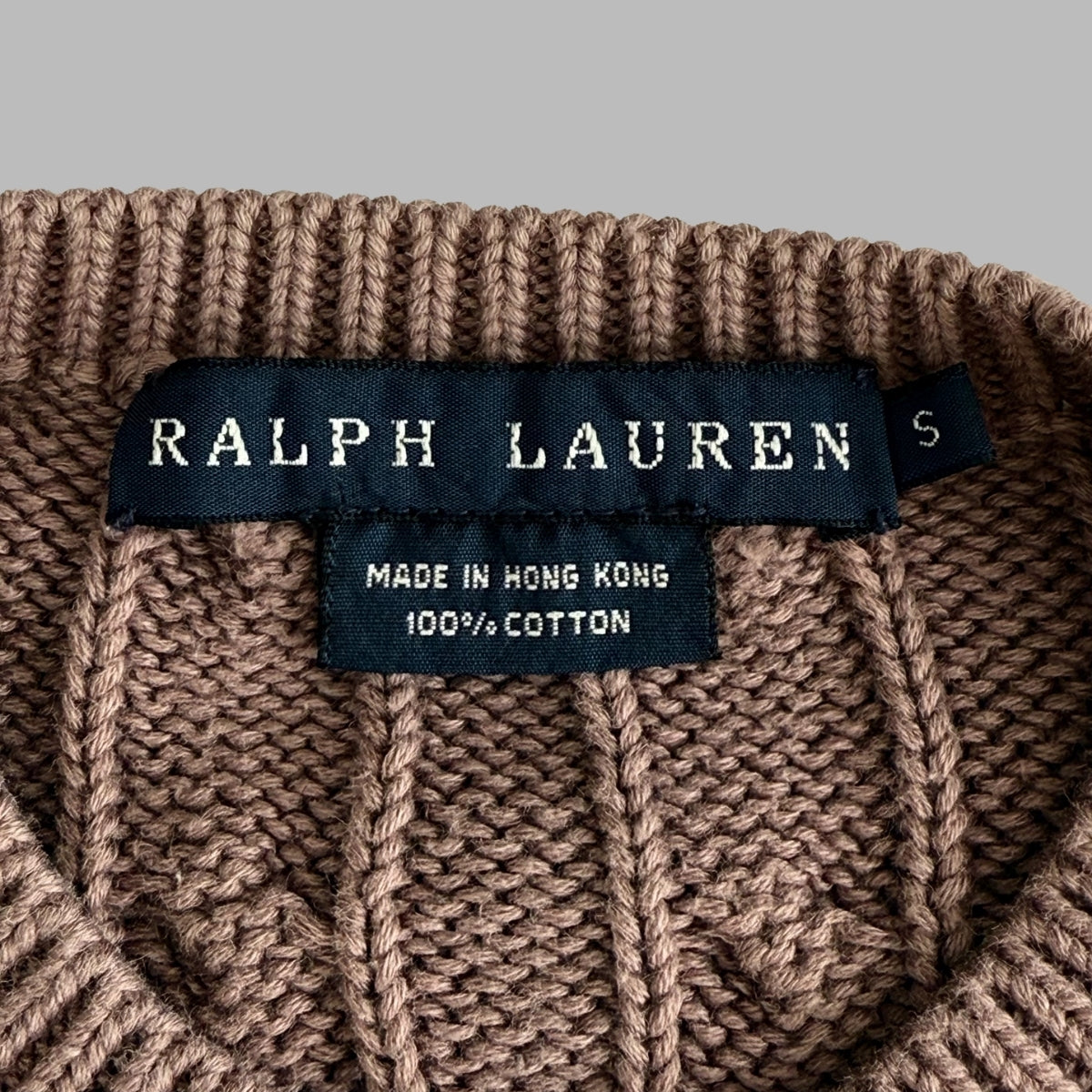 Ralph Lauren Cable Knit Cardigan - Small