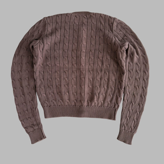 Ralph Lauren Cable Knit Cardigan - Small
