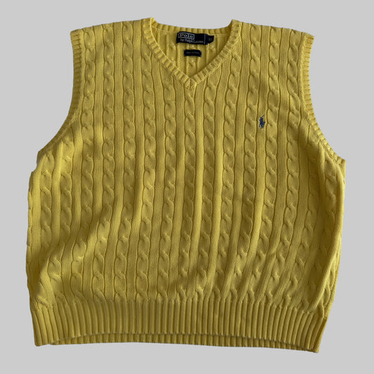 Ralph Lauren Cable Knit Vest - XL