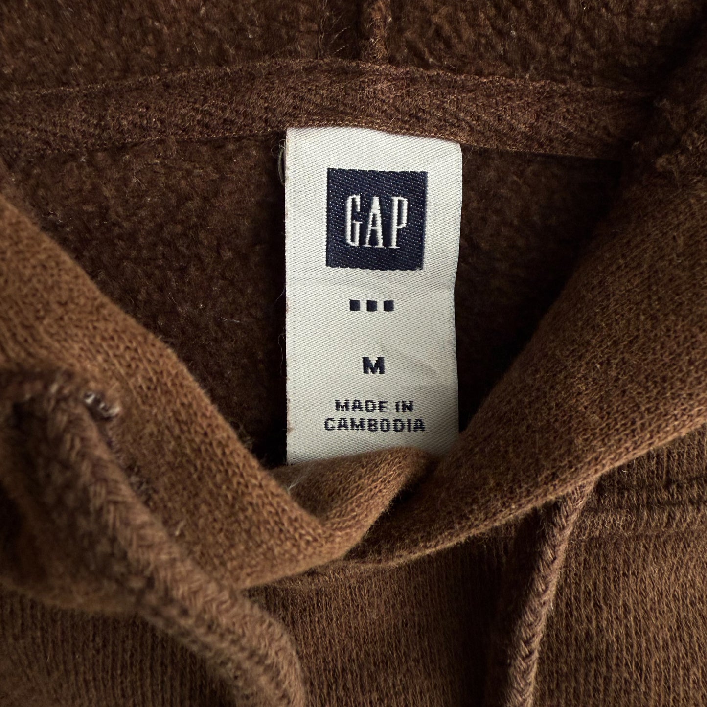 Chocolate Brown Gap Hoodie - Medium