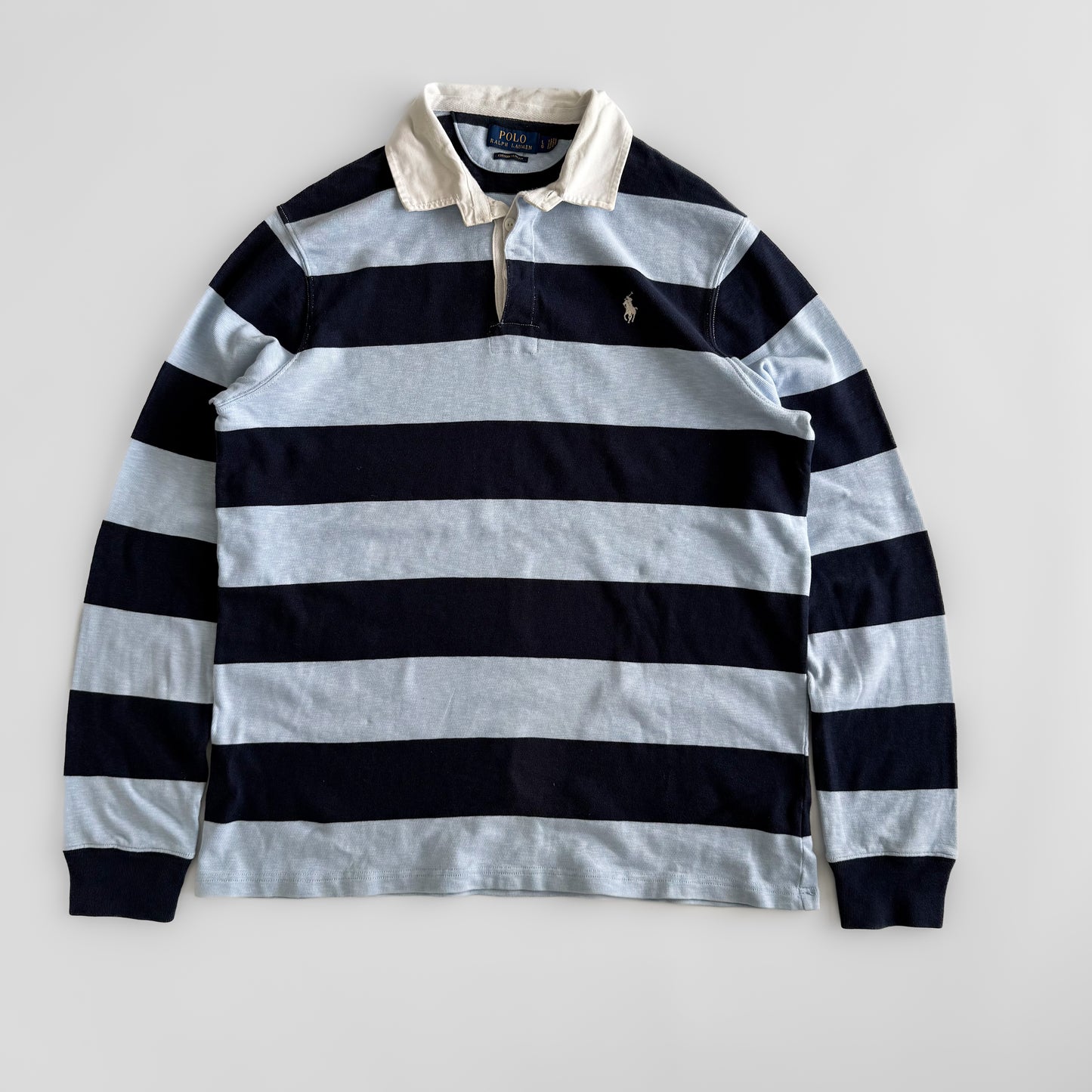 Ralph Lauren Striped Rugby Shirt -  Large