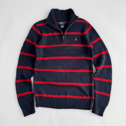 Ralph Lauren Striped Quarter Zip - Small