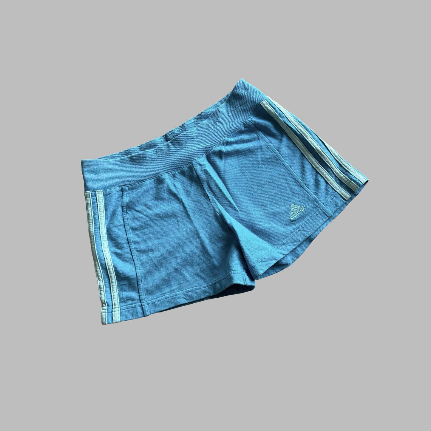 Y2K Adidas Three Stripe Mini Shorts - L