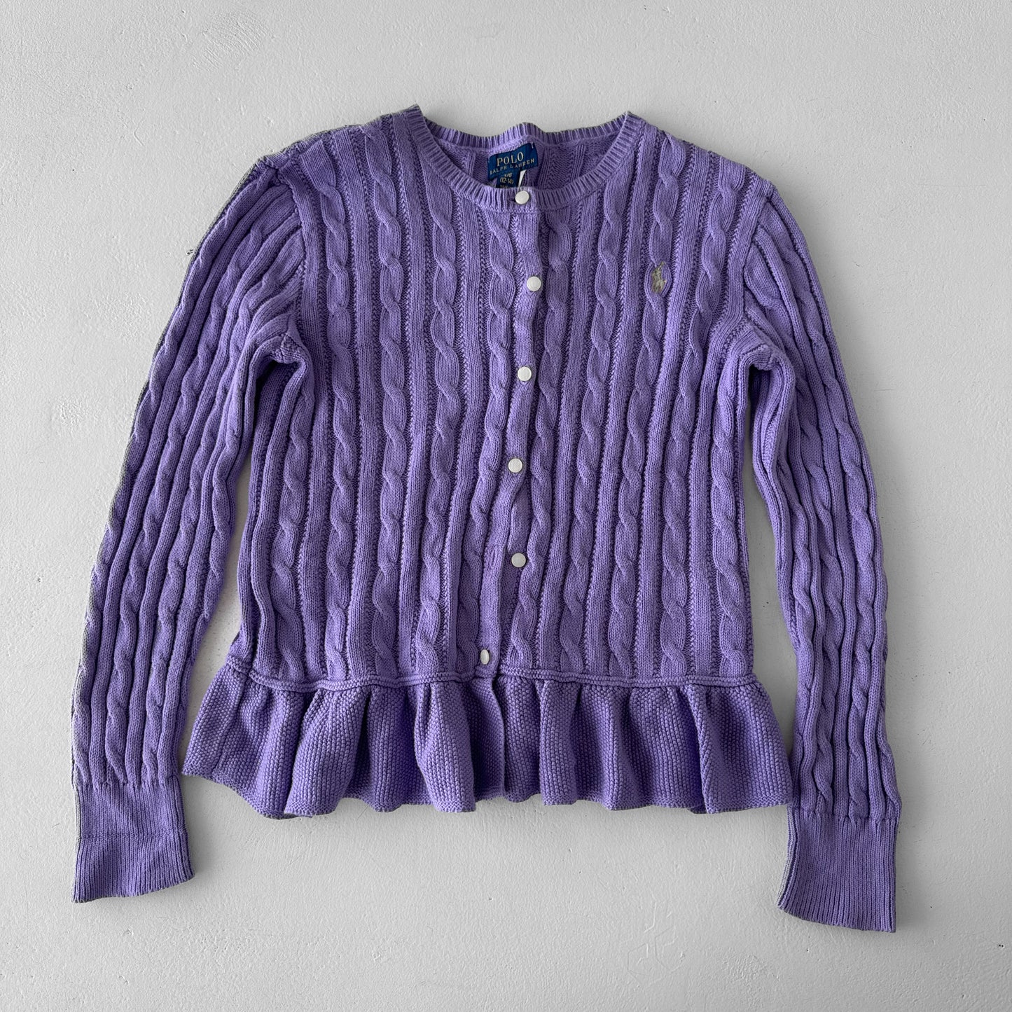 Polo Cableknit Cardigan - Small