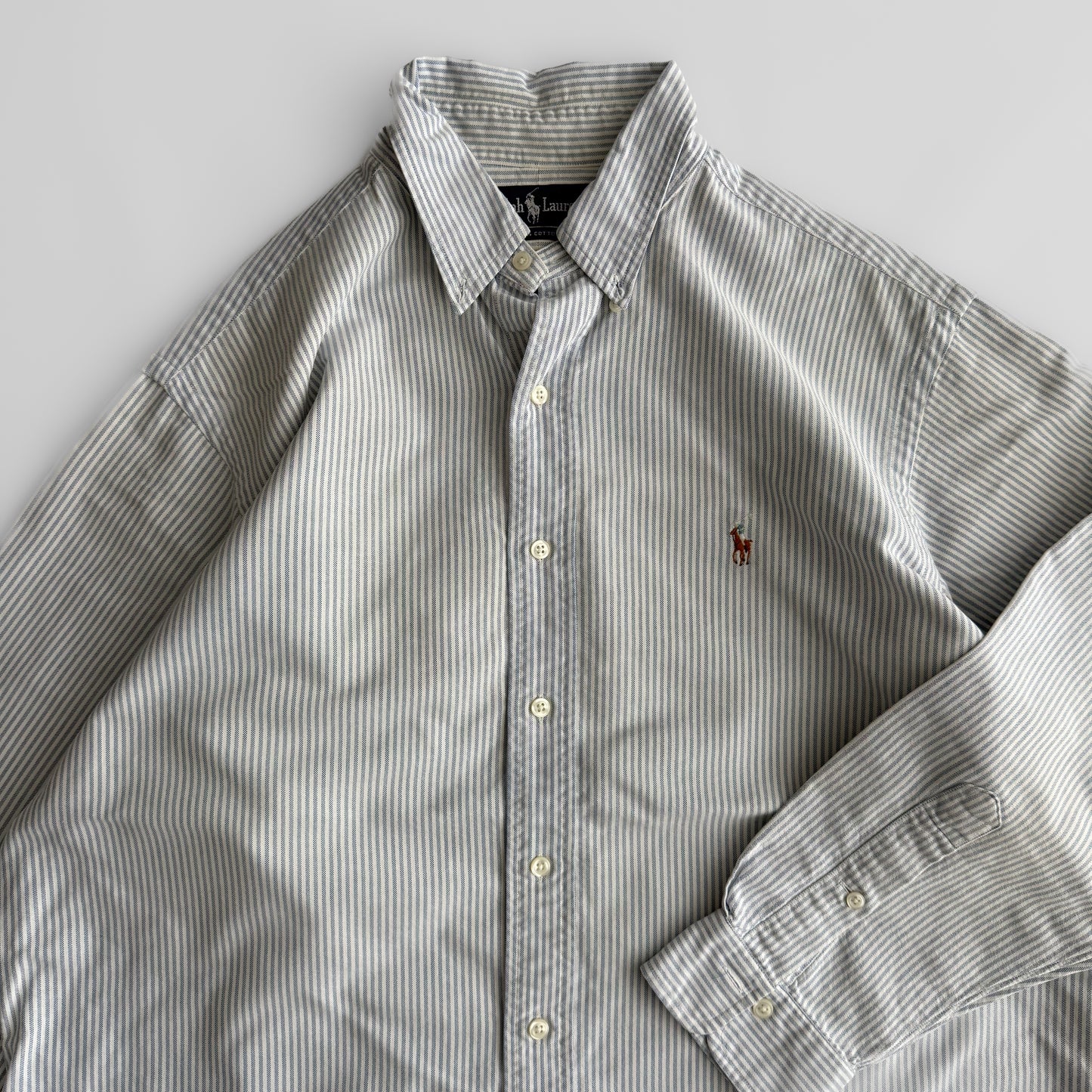 Ralph Lauren Striped Button Up Shirt - XL