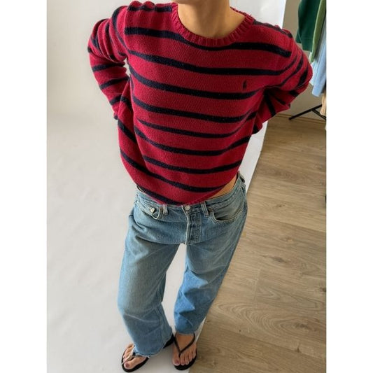 90s Polo Ralph Lauren Striped Heavy Knit - S