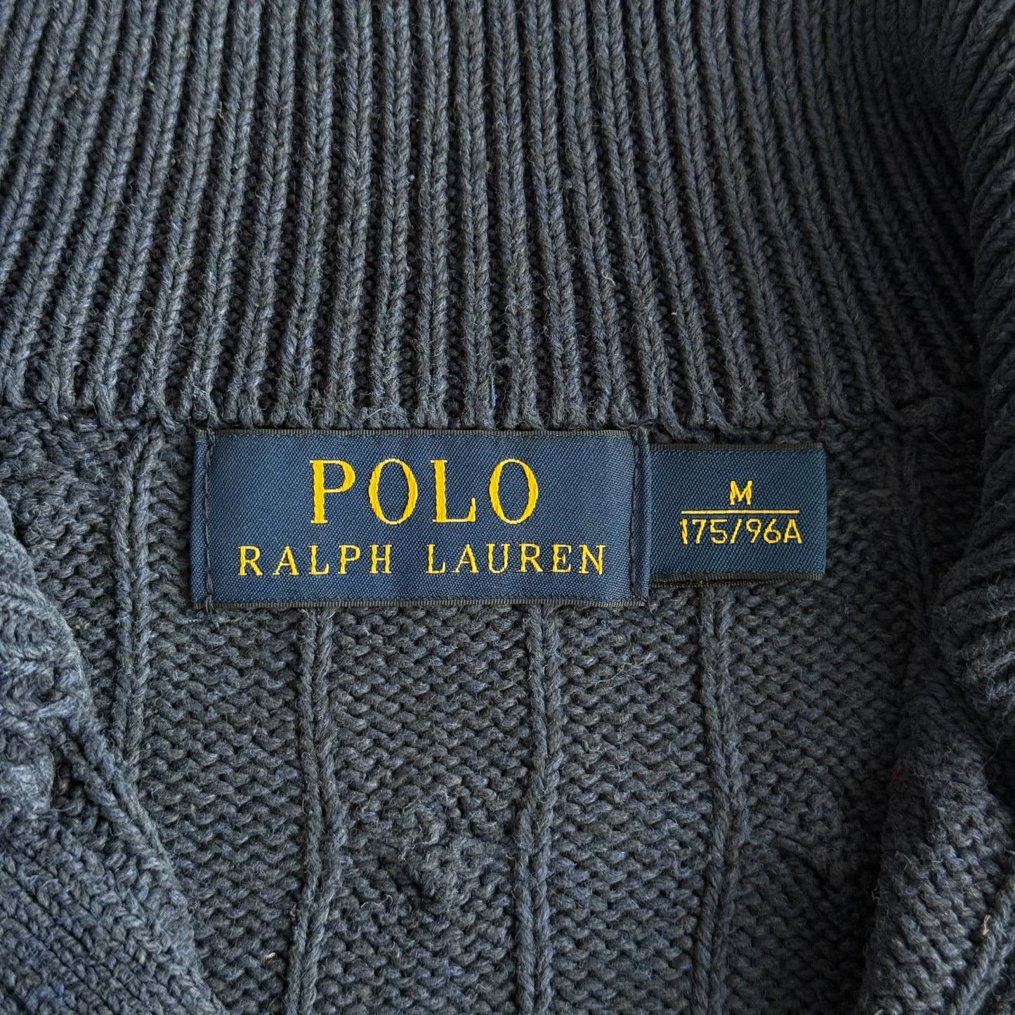 Ralph Lauren Cable Knit Quarter Zip - Medium