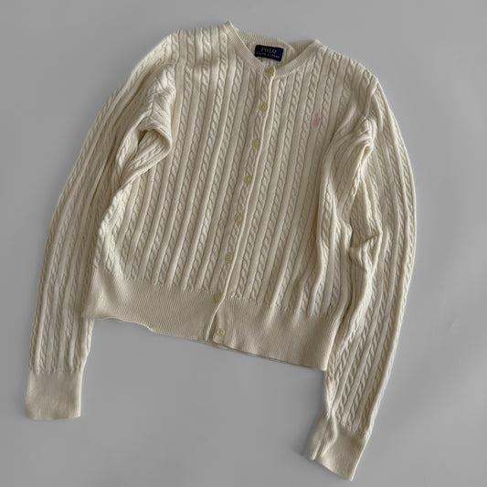 Ralph Lauren Cable Knit Cardigan - Small