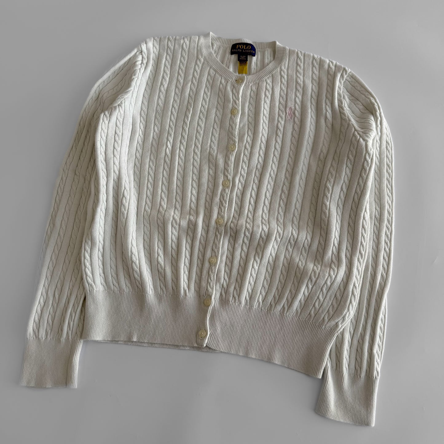 Ralph Lauren Cable Knit Cardigan - Medium