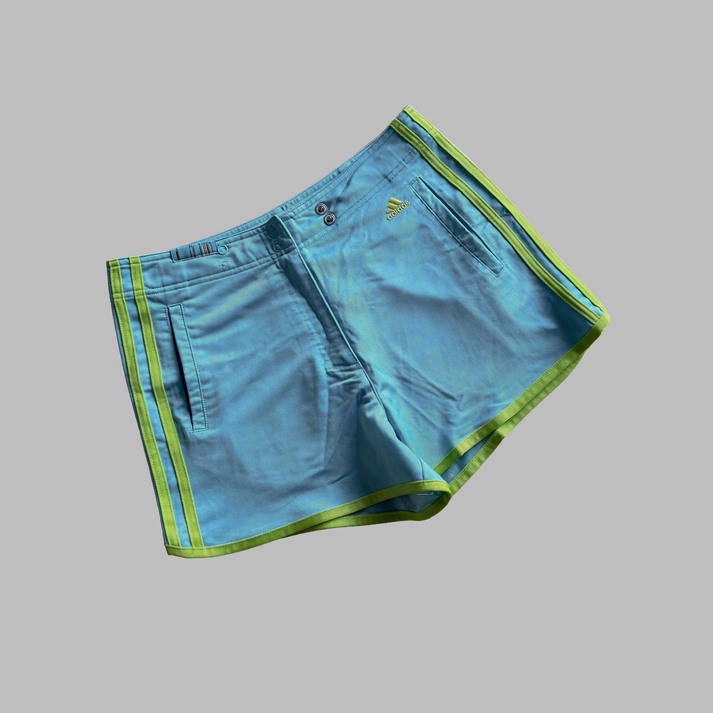 Y2K Adidas Spell Out Mini Shorts - S