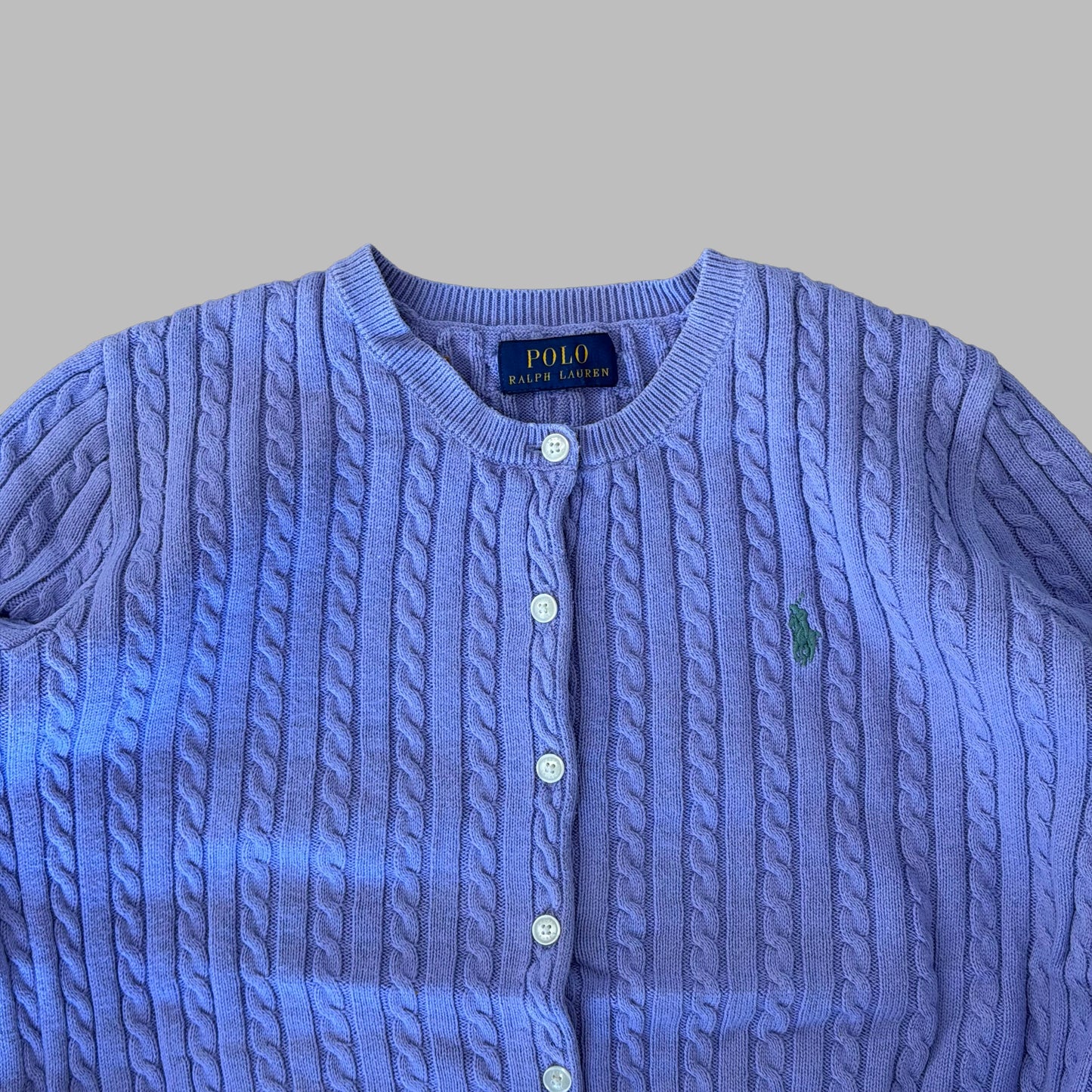 Ralph Lauren Cable Knit Cardigan - Small